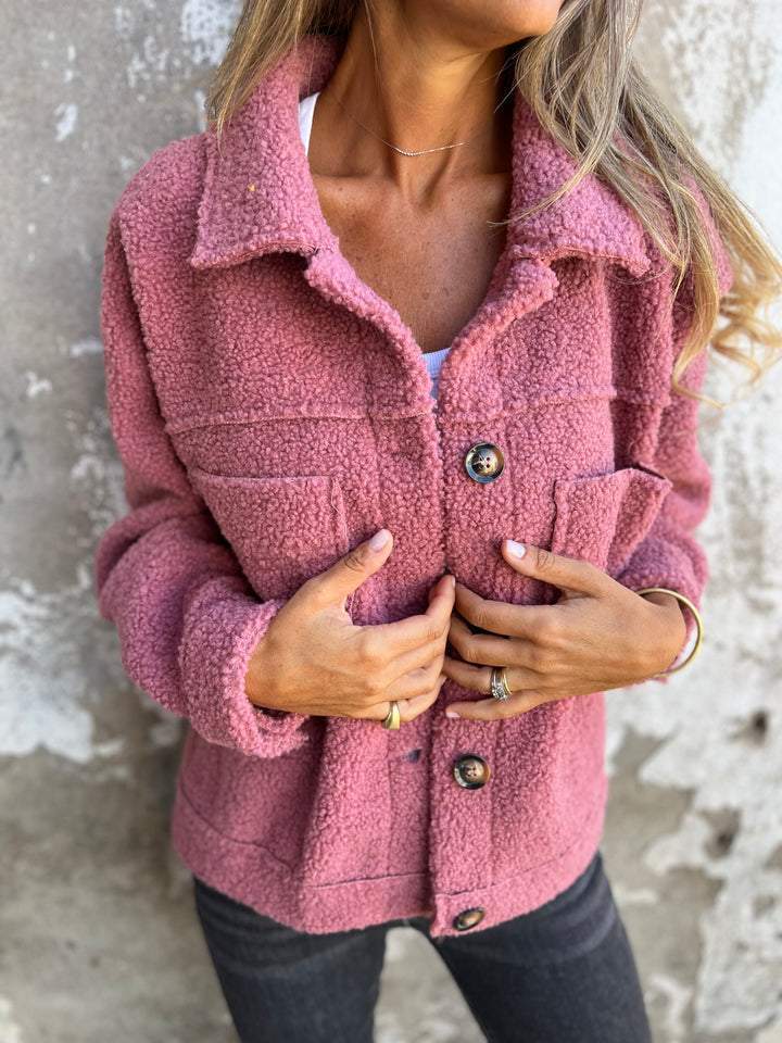 Eline™| Kurze, warme Bouclé-Jacke