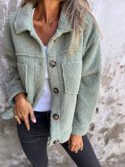 Eline™| Kurze, warme Bouclé-Jacke