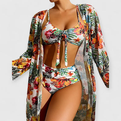 Ruby | Luxuriöses Bikini- und Pareo-Set