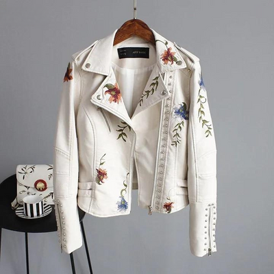 Quinn™| Bestickte Cropped Vintage-Jacke