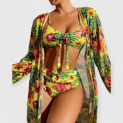 Ruby | Luxuriöses Bikini- und Pareo-Set