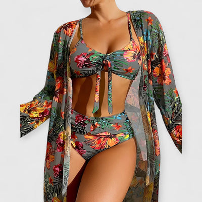 Ruby | Luxuriöses Bikini- und Pareo-Set