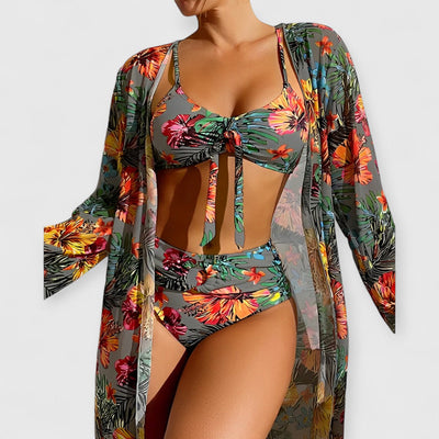 Ruby | Luxuriöses Bikini- und Pareo-Set