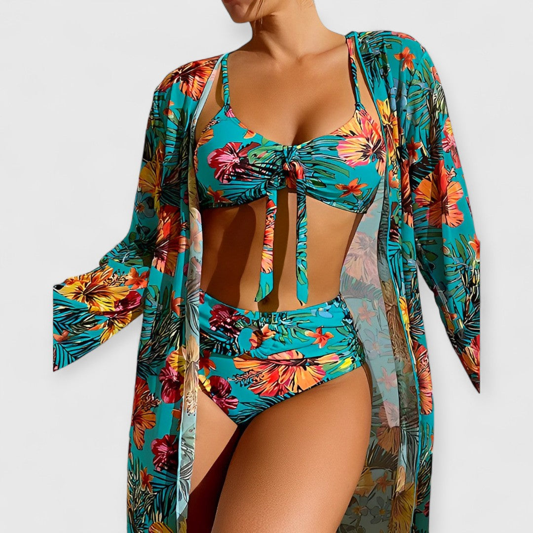 Ruby | Luxuriöses Bikini- und Pareo-Set