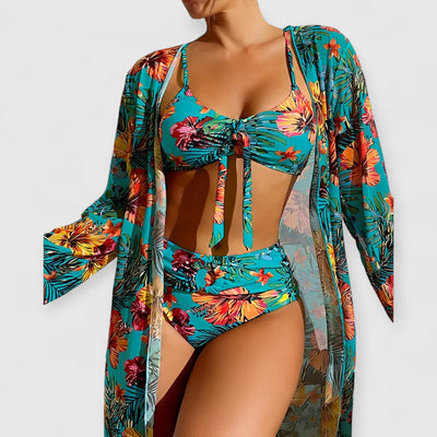Ruby | Luxuriöses Bikini- und Pareo-Set