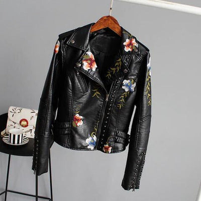 Quinn™| Bestickte Cropped Vintage-Jacke