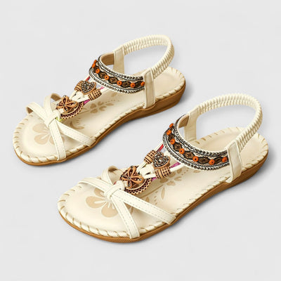 Lera | Flache böhmische Sandalen