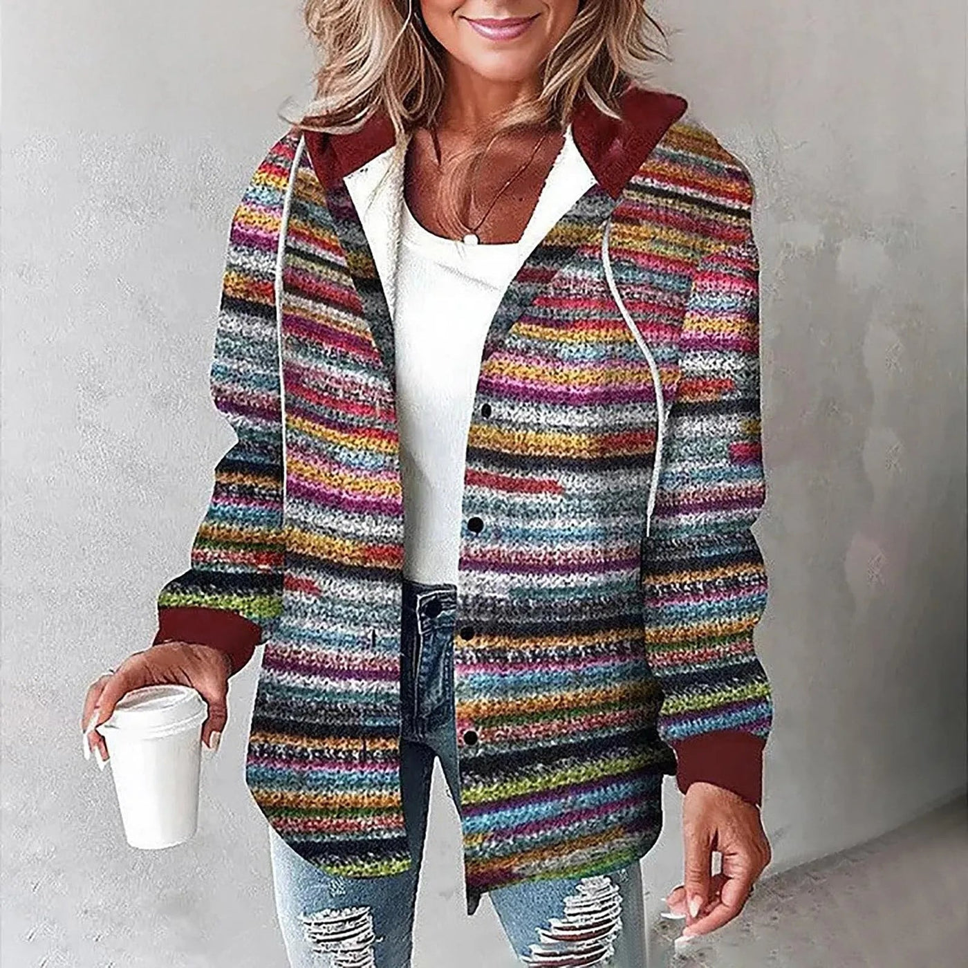 Josefin™ | Aurora Flanelljacke