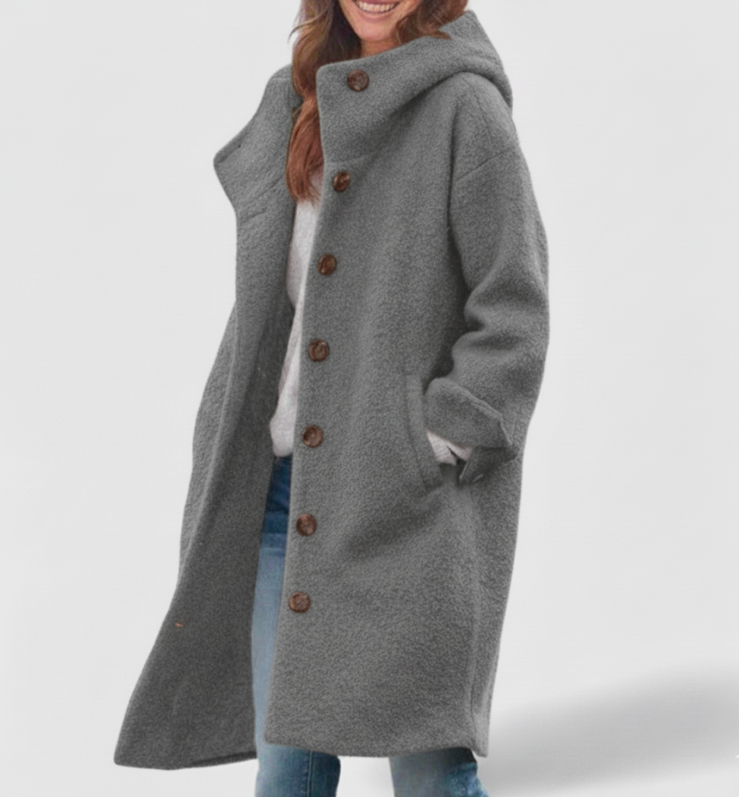 AMELIE - Stilvolle lange Winterjacke