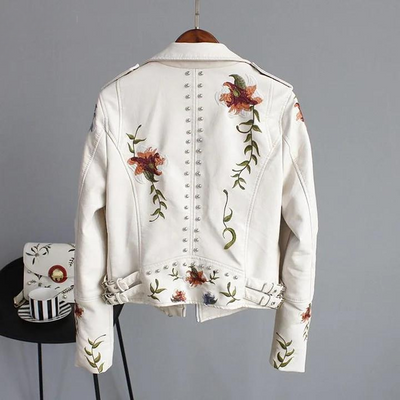Quinn™| Bestickte Cropped Vintage-Jacke