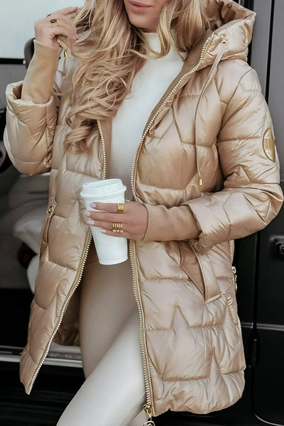 Nolwen™| Stilvolle Winterjacke mit Kapuze und Futter