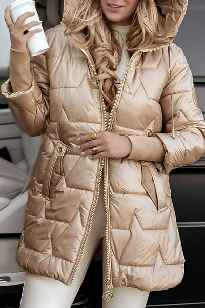 Nolwen™| Stilvolle Winterjacke mit Kapuze und Futter
