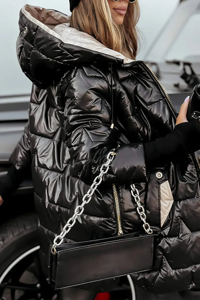 Nolwen™| Stilvolle Winterjacke mit Kapuze und Futter