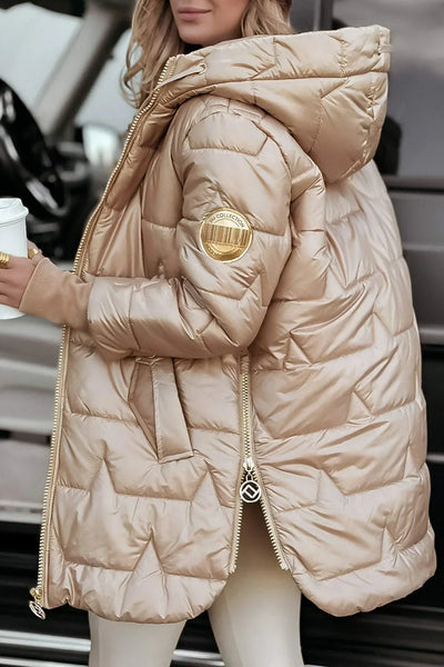 Nolwen™| Stilvolle Winterjacke mit Kapuze und Futter