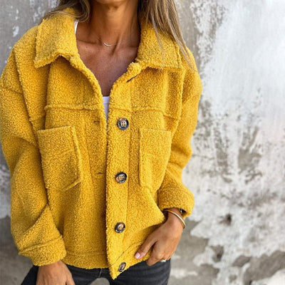 Eline™| Kurze, warme Bouclé-Jacke