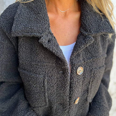 Eline™| Kurze, warme Bouclé-Jacke