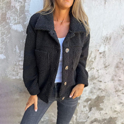 Eline™| Kurze, warme Bouclé-Jacke