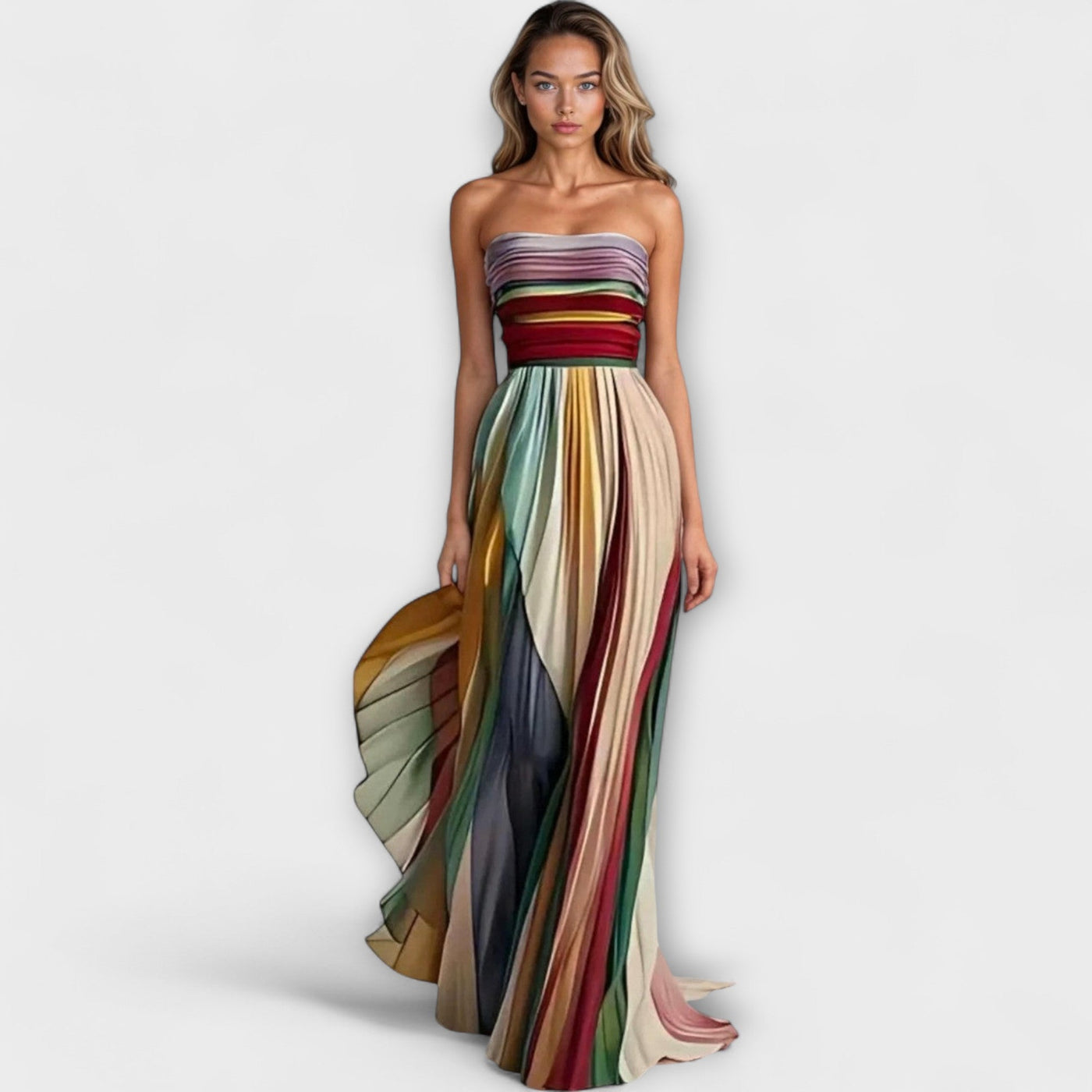 Flora | Farbenfrohes ärmelloses Kleid